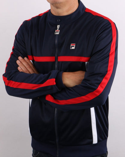 Fila Vintage Runner Trainingsjacke Marineblau/Rot/Weiß