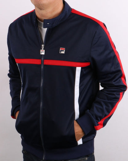 Fila Vintage Runner Trainingsjacke Marineblau/Rot/Weiß