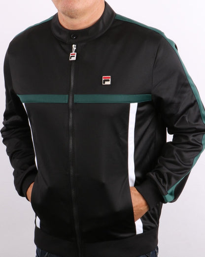 Fila Vintage Runner Trainingsjacke Schwarz/Grün