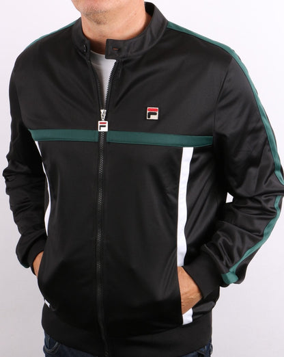 Fila Vintage Runner Trainingsjacke Schwarz/Grün