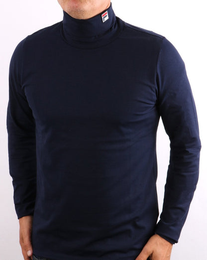 Fila Vintage Rollkragenpullover, Marineblau
