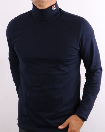 Fila Vintage Rollkragenpullover, Marineblau
