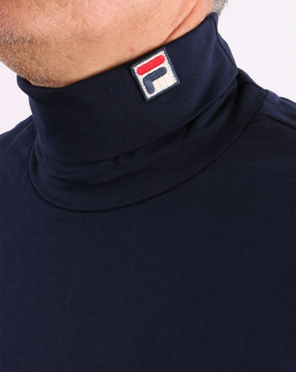 Fila Vintage Rollkragenpullover, Marineblau