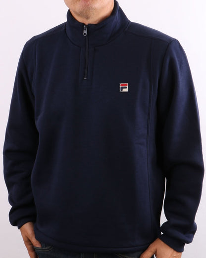 Fila Vintage Rio 1/4 Reißverschluss Sweatshirt Marine