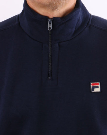 Fila Vintage Rio 1/4 Reißverschluss Sweatshirt Marine