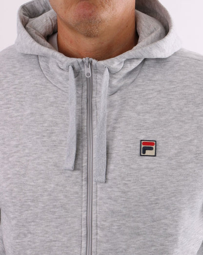 Fila Vintage Full Zip Hoody Hellgrau meliert