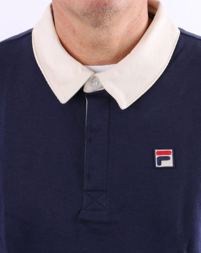 Fila Vintage Rugby-Sweatshirt, Marineblau