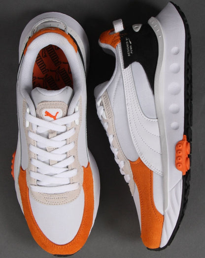 Puma Wild Rider Rollin Trainer Leuchtendes Orange/Weiß