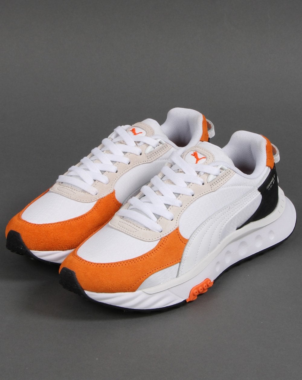 Puma Wild Rider Rollin Trainer Leuchtendes Orange/Weiß