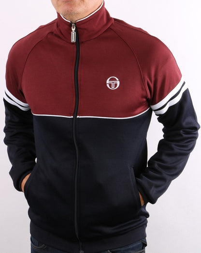 Sergio Tacchini Orion Trainingsjacke Burgunderrot/Marineblau