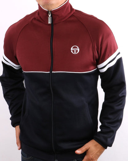 Sergio Tacchini Orion Trainingsjacke Burgunderrot/Marineblau