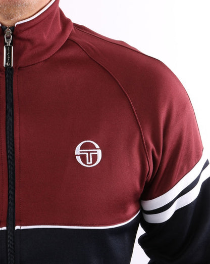 Sergio Tacchini Orion Trainingsjacke Burgunderrot/Marineblau
