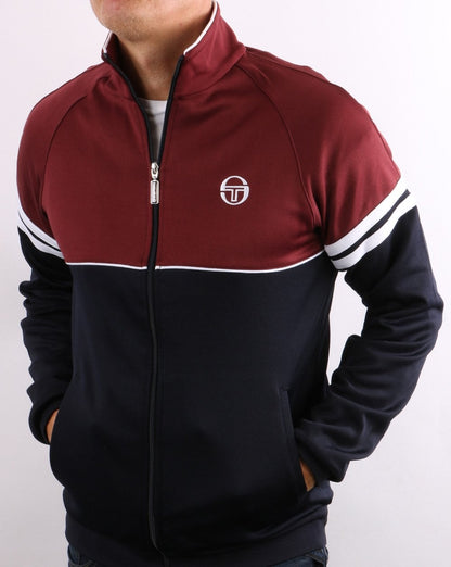 Sergio Tacchini Orion Trainingsjacke Burgunderrot/Marineblau