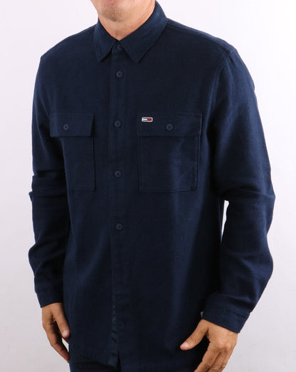 Tommy Jeans Weiches Überhemd Twilight Navy