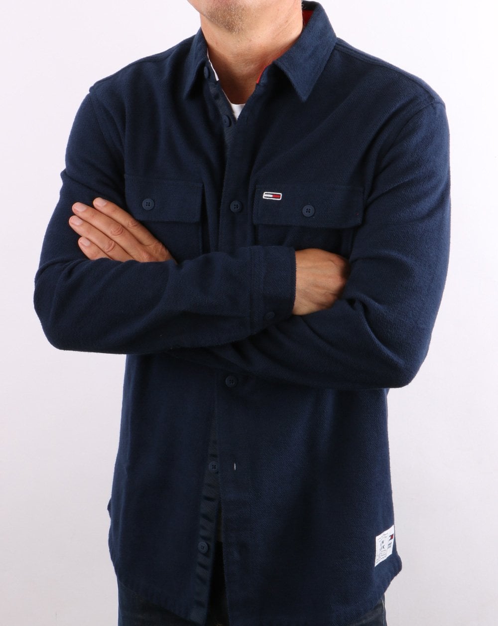 Tommy Jeans Weiches Überhemd Twilight Navy