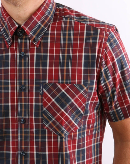 Ben Sherman – Rotes Hemd mit Schottenkaro