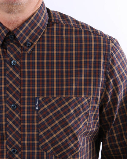 Ben Sherman – House Check-Hemd in Marineblau
