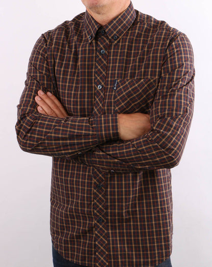Ben Sherman – House Check-Hemd in Marineblau