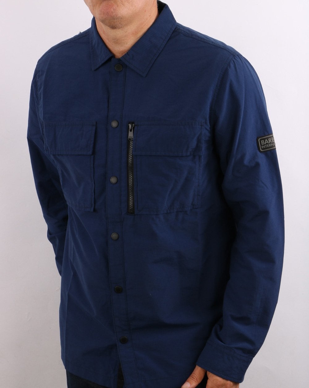 Barbour International Slipstream Overshirt Regal Blue