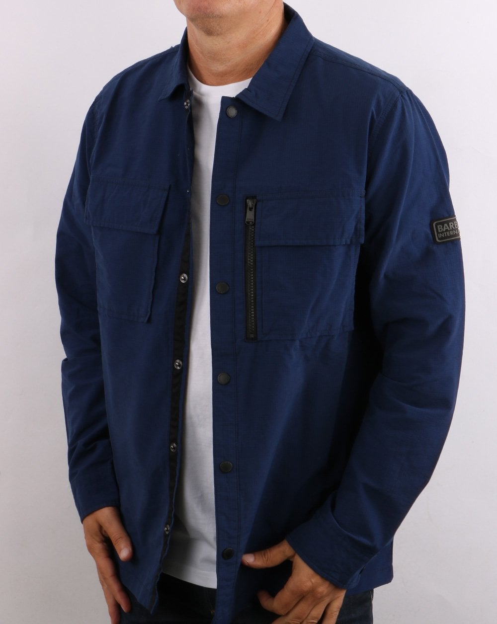 Barbour International Slipstream Overshirt Regal Blue