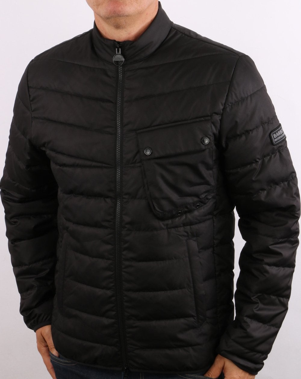 Barbour International Winter Chain Quilt Jacket Black