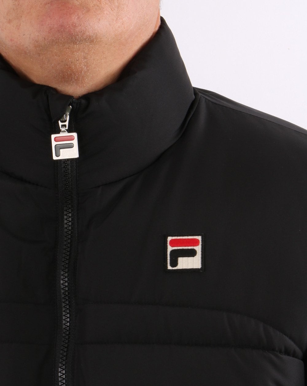 Fila Vintage Elias Steppjacke Schwarz