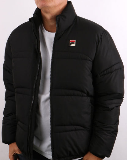 Fila Vintage Elias Steppjacke Schwarz