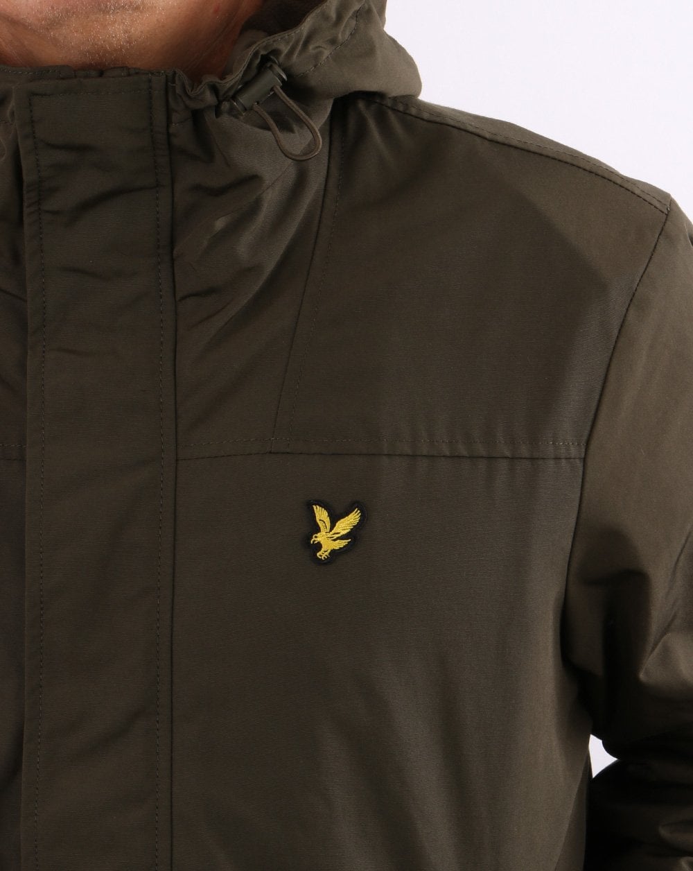Lyle &amp; Scott – Parka mit Kapuze in Olivgrün