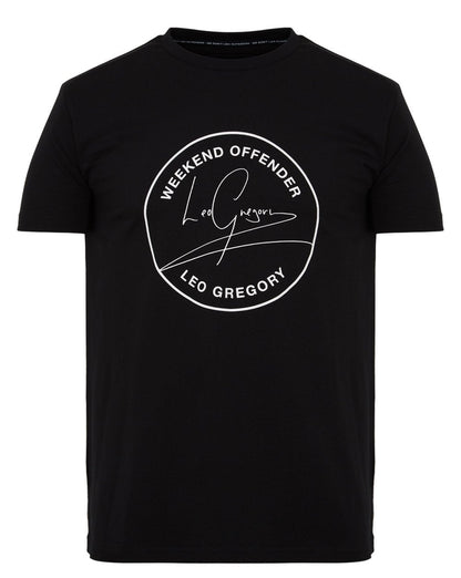 Weekend Offender Leo Gregory T-Shirt Schwarz