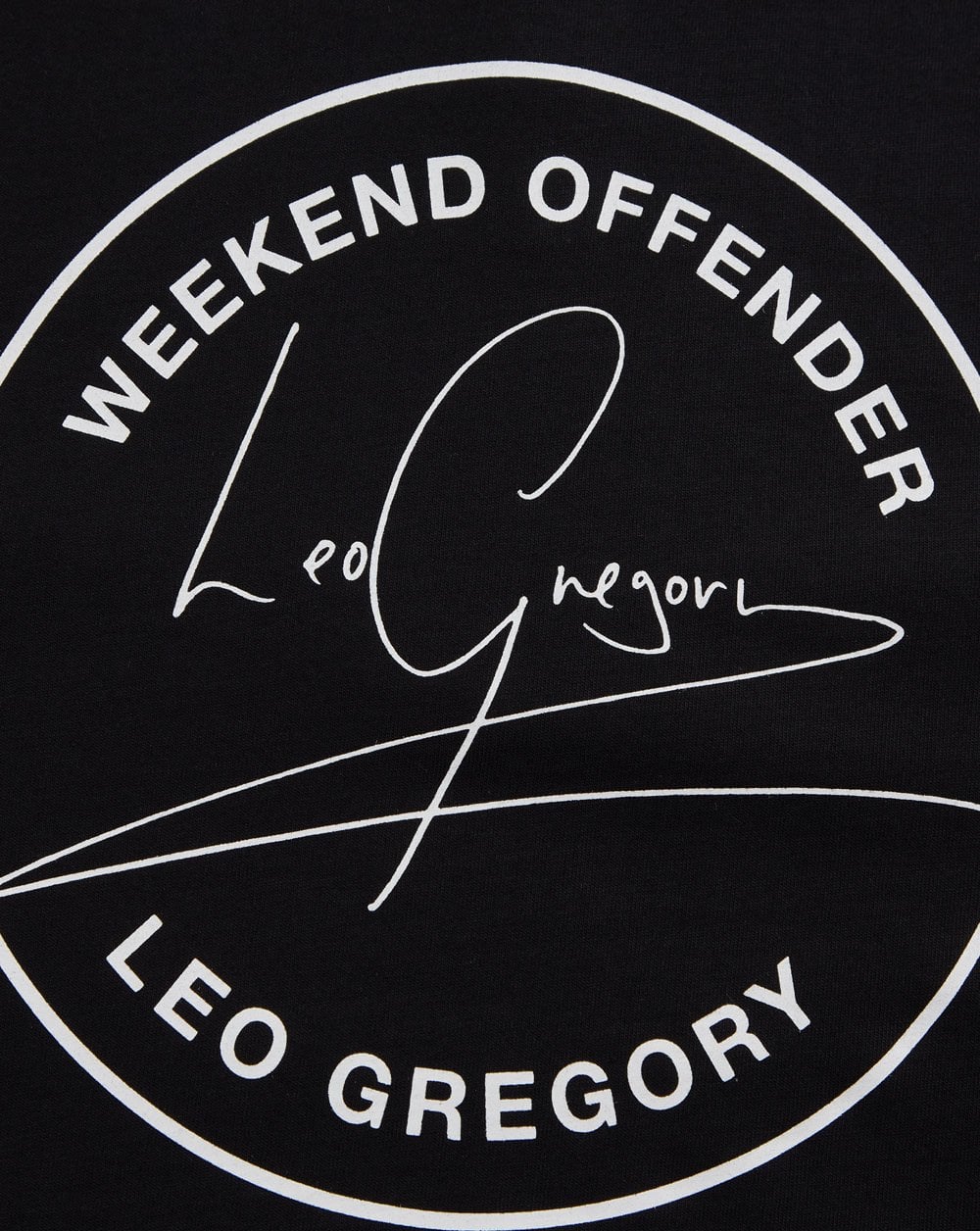 Weekend Offender Leo Gregory T-Shirt Schwarz