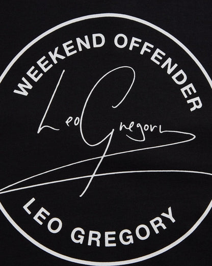 Weekend Offender Leo Gregory T-Shirt Schwarz