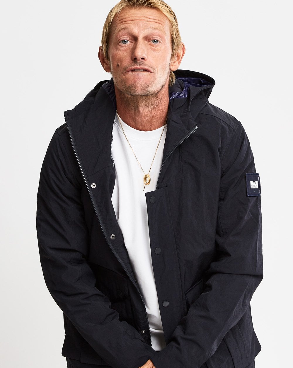 Weekend Offender Leo Gregory Jacke Marineblau