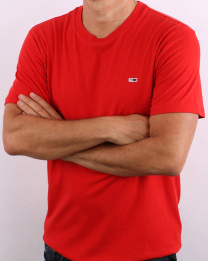 Tommy Jeans T-Shirt Rot