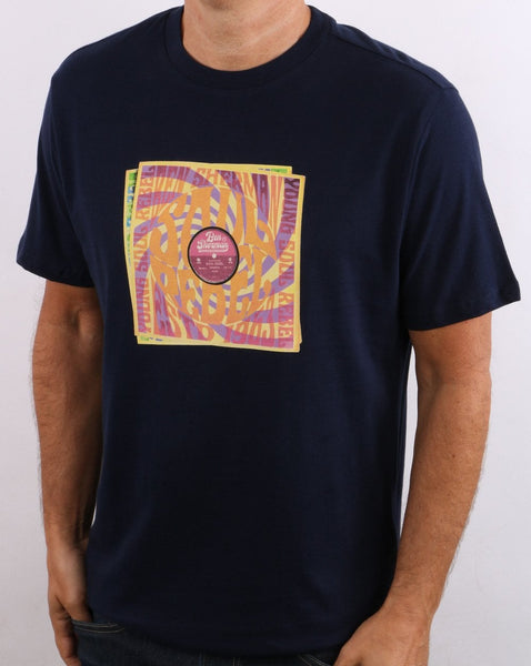 Ben Sherman Soul Rebel Record Sleeve T-shirt Marine