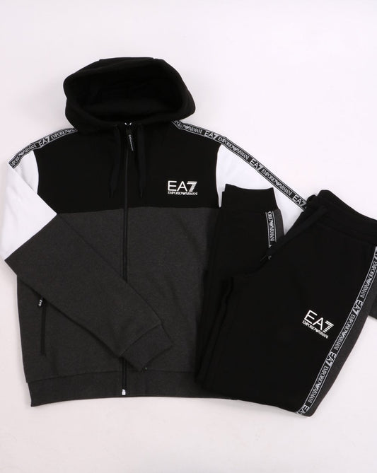 Emporio Armani EA7 EA7 Trainingsanzug Schwarz/Weiß/Grau