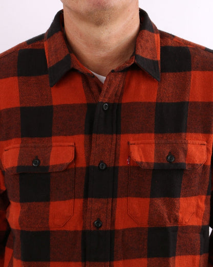 Levi's – Classics Worker Check-Hemd in Burnt Orange