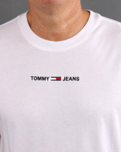 Tommy Jeans Logo T-Shirt Weiß