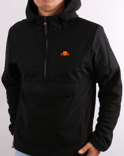 Ellesse – Freccia – Fleece-Overhead in Schwarz