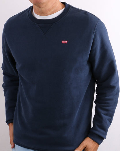 Levis Original – Sweatshirtkleid mit Rundhalsausschnitt, Blau
