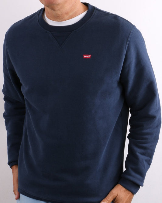 Levis Original – Sweatshirtkleid mit Rundhalsausschnitt, Blau
