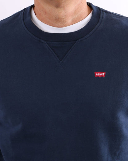 Levis Original – Sweatshirtkleid mit Rundhalsausschnitt, Blau