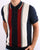 Ben Sherman Mod Stripe Knit Polo Shirt Dark Navy