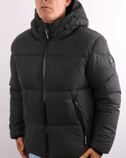 Marshall Artist Reflektierende Ripstop-Bubble-Jacke Schwarz