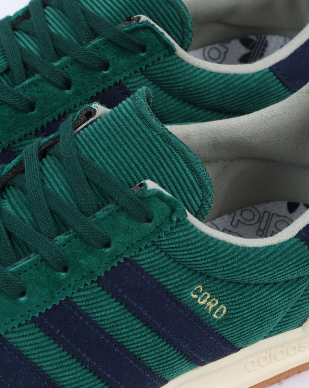 Adidas Cord-Sneaker Grün/Marineblau