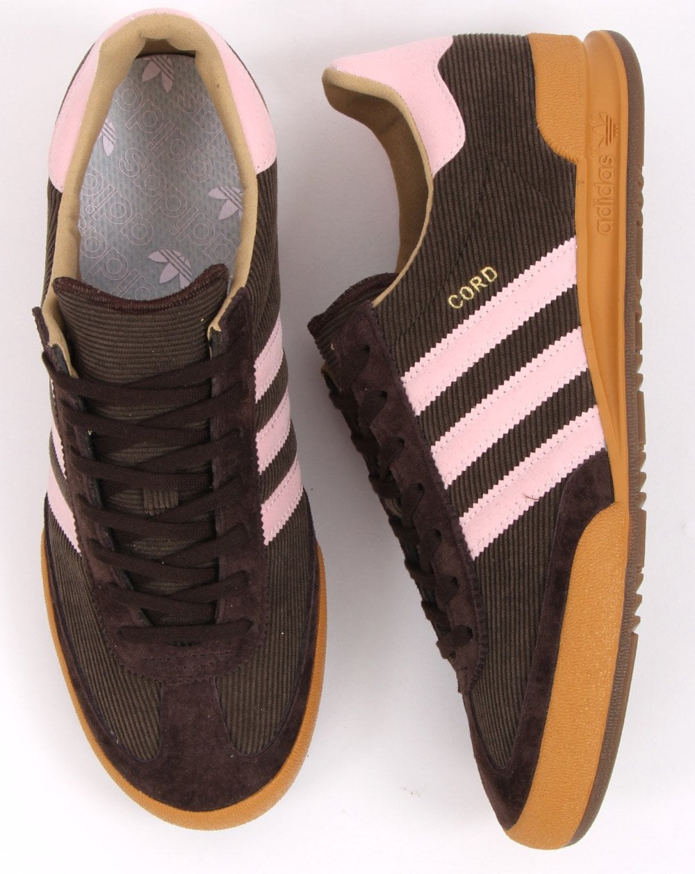 Adidas Cord Sneakers Braun/Zartrosa