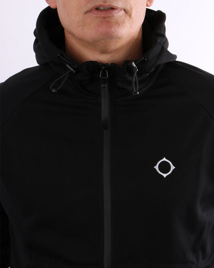 MA.STRUM Tech Fleece Full Zip Hoody Tiefschwarz