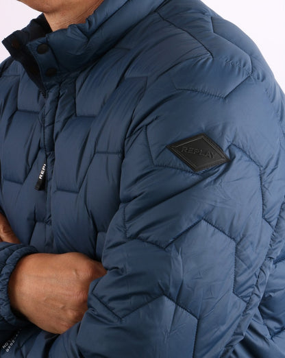 Replay Steppjacke Petrolblau