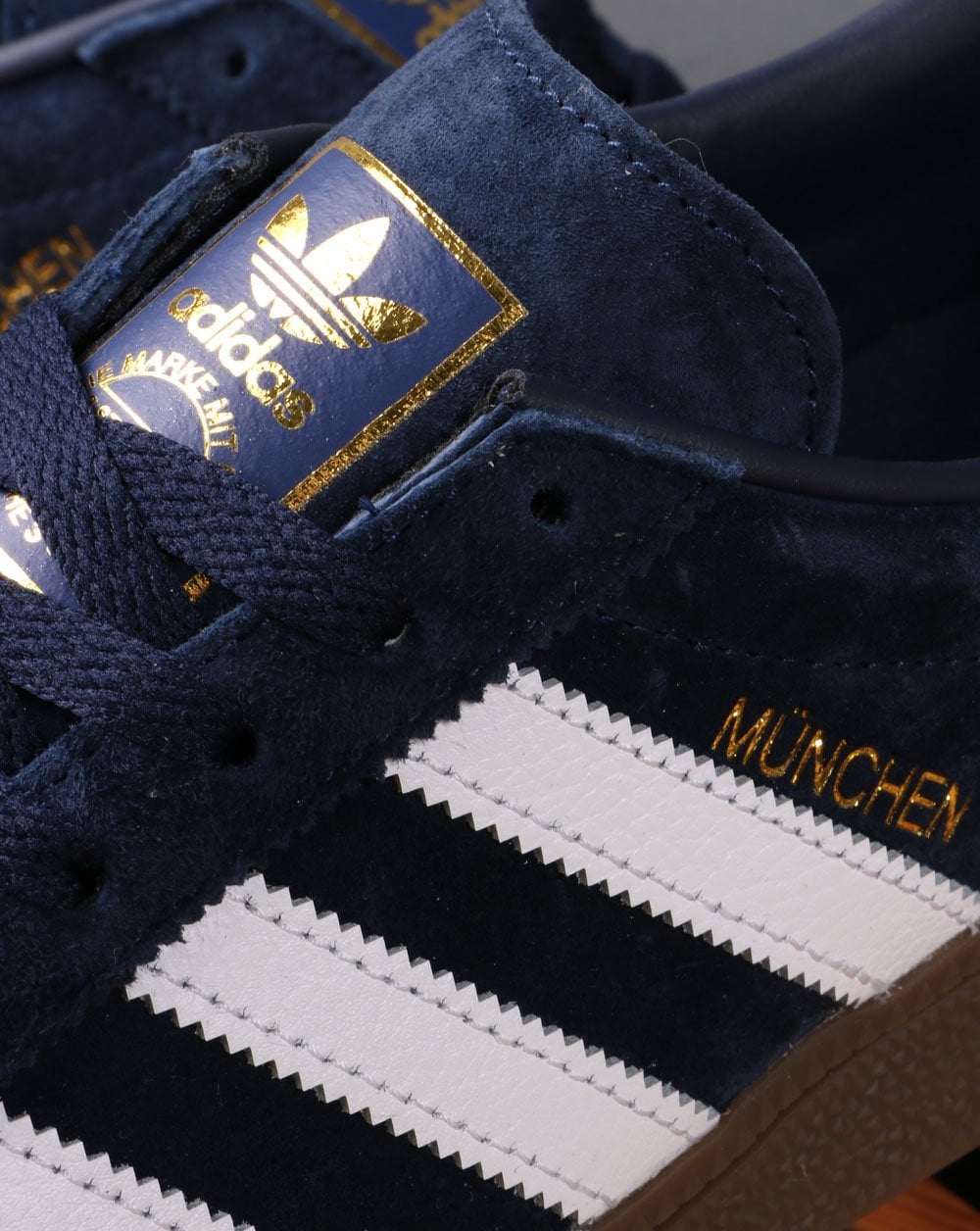 Adidas München Sneaker Premium Navy/Weiß