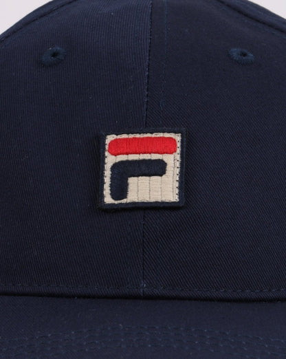 Fila Vintage Faite 6 Panel Cap Marineblau