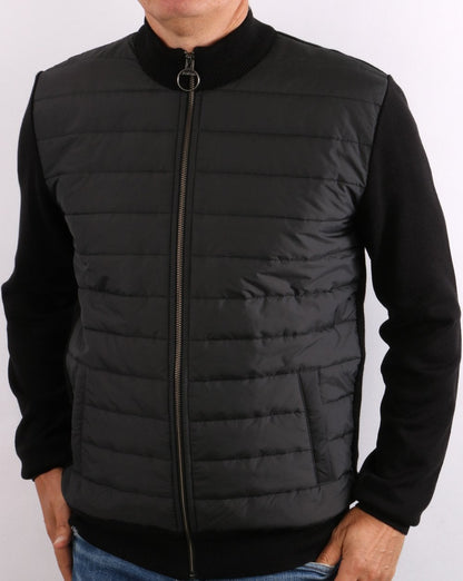 Barbour Cam Baffle Zip Thru Schwarz